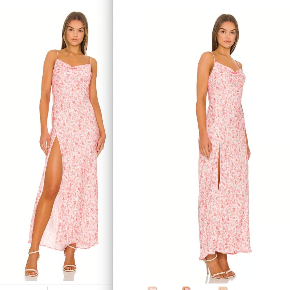 RESA Blush Floral Maxi Dress